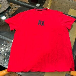 Armani Exchange Red Tee